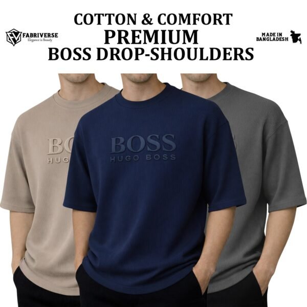 Premium Boss Drop (Biscuit-Petrol Blue-Charcoal)