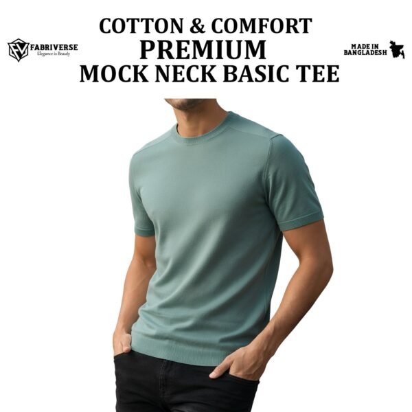 Premium Mock Neck (Mint)