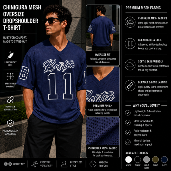Premium Jersey Drop Sholder Navy