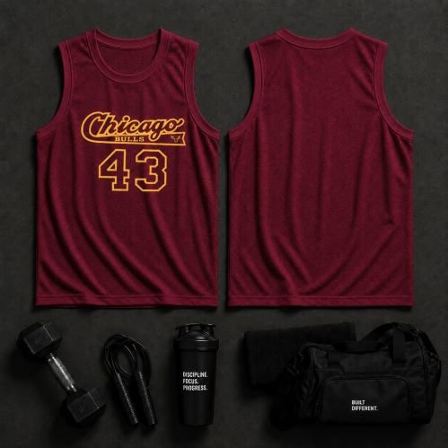 Elite Fitness Tank Top  Maroon