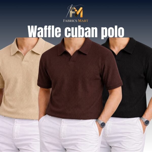Waffle Cuban Polo Biscuit-Coffee-Black