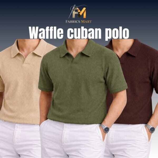 Waffle Cuban Polo Biscuit-Olive-Coffee