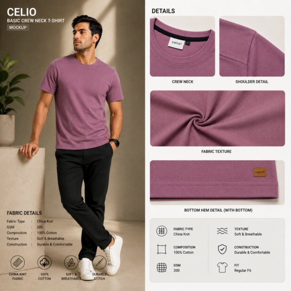 Premium Mock Neck (Brick)
