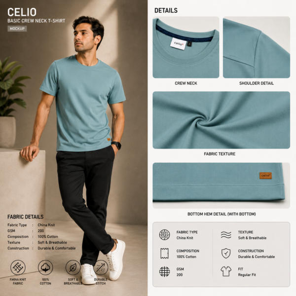 Premium Mock Neck (Mint)