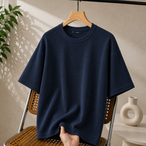 Premium Waffle Drop (Navy)