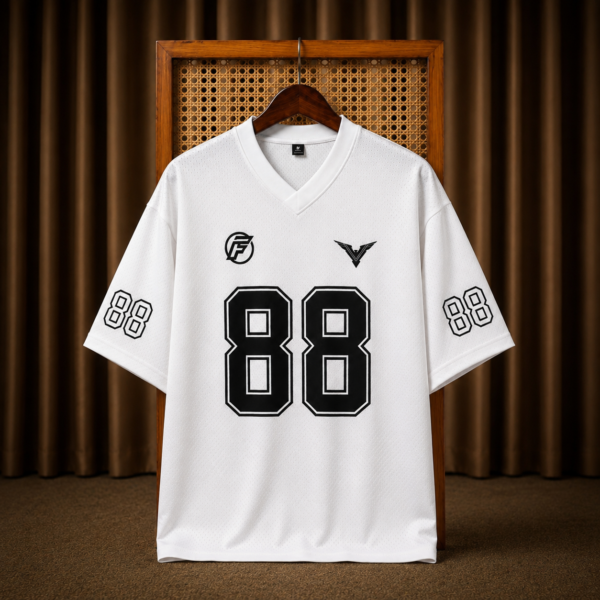 Premium Jersey Drop Sholder White