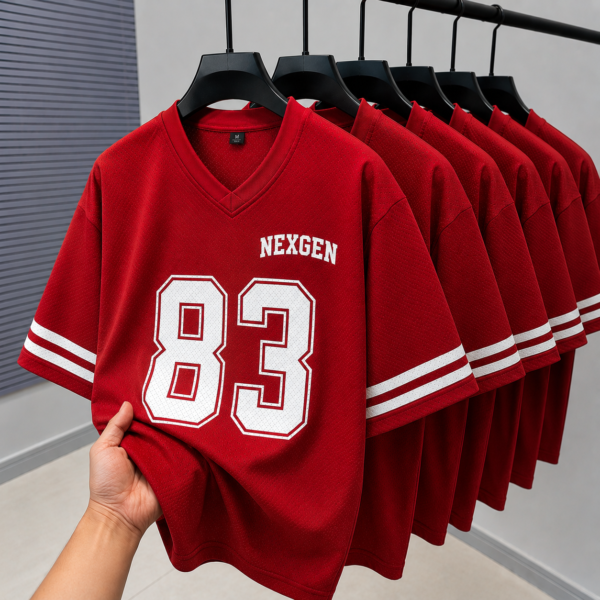 Premium Jersey Drop Sholder Red