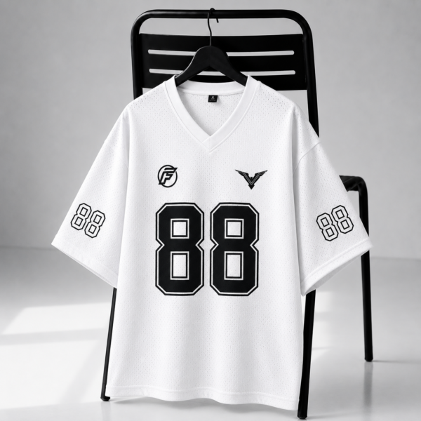 Premium Jersey Drop Sholder White