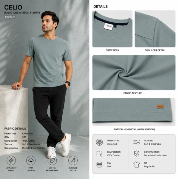Premium Mock Neck (Pastle)