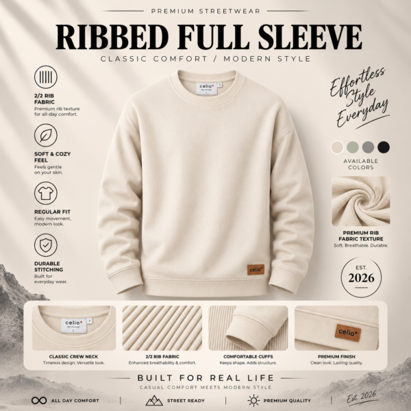 Premium Celio Sweatshirt (Cream)