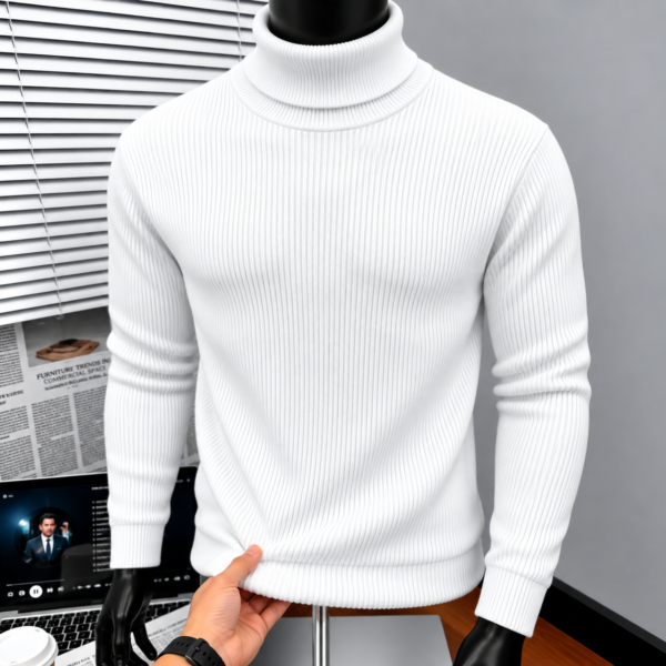 Premium Turtle Neck (White)