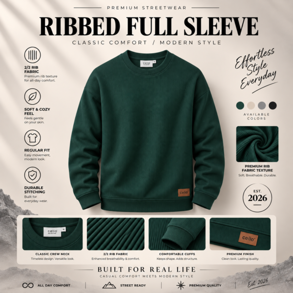 Premium Celio Sweatshirt (B.Green)