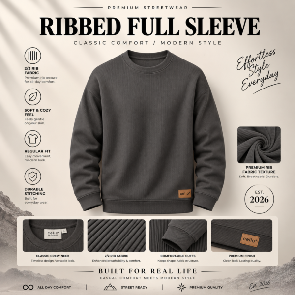 Premium Celio Sweatshirt (Charcoal)