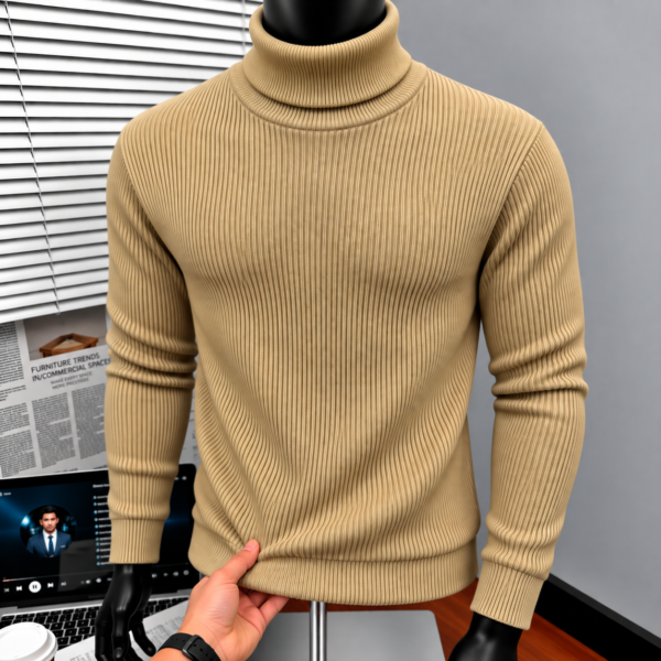 Premium Turtle Neck (Beige)